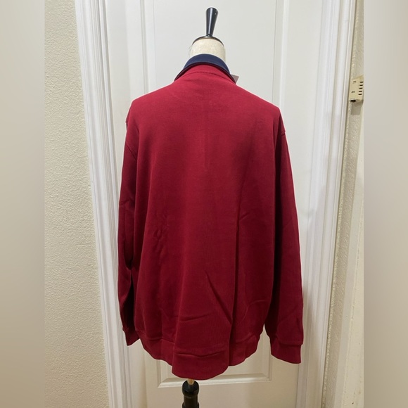 NWT Lacoste Half Zip Lightweight Interlock Sweatshirt size 9 - Picture 4 of 9